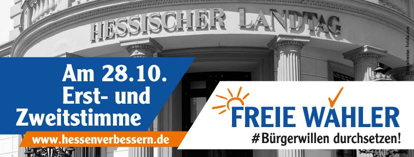 Am 28.10 Erst- und Zweitstimme - Freie Wähler